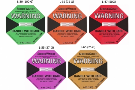 Shockwatch® Label / ШокВотч Лэйбл  (L30,35,47,55,65) индикатор удара