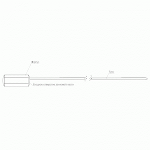 Тросовая пломба Малтилок АБС диаметр 1.8 мм, длина 300 мм